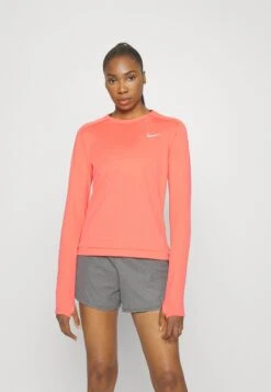 Nike Performance Pacer CrewMaglietta A Manica LungaEmber Glow/Reflective Silver Donna Abbigliamento N1241G0DO-G12