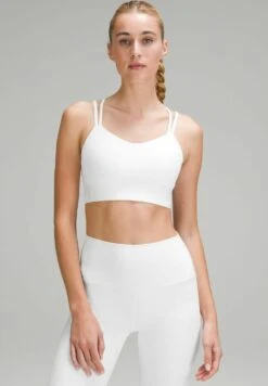 Lululemon Like A Cloud Longline B/C CupReggiseno Sportivo Con Sostegno LeggeroWhite Donna Abbigliamento LLS41I003-A11