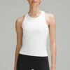 Lululemon Align™ Waist-Length RacerbackTopWhite Donna Abbigliamento LLS41D00Y-A11