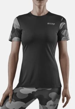CEP Camocloud Short SleeveT-Shirt Con StampaBlack Grey Donna Abbigliamento CE441D009-Q11