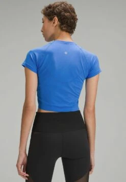 Lululemon Swiftly Tech Cropped Short Sleeve 2.0T-Shirt SportPipe Dream Blue Pipe Dream Blue Donna Abbigliamento LLS41D01I-K11 -Vendite Mammut ec4a991951b94e479d542105cb0324eb